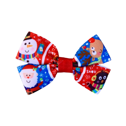 Christmas Double Bow Hair Clip