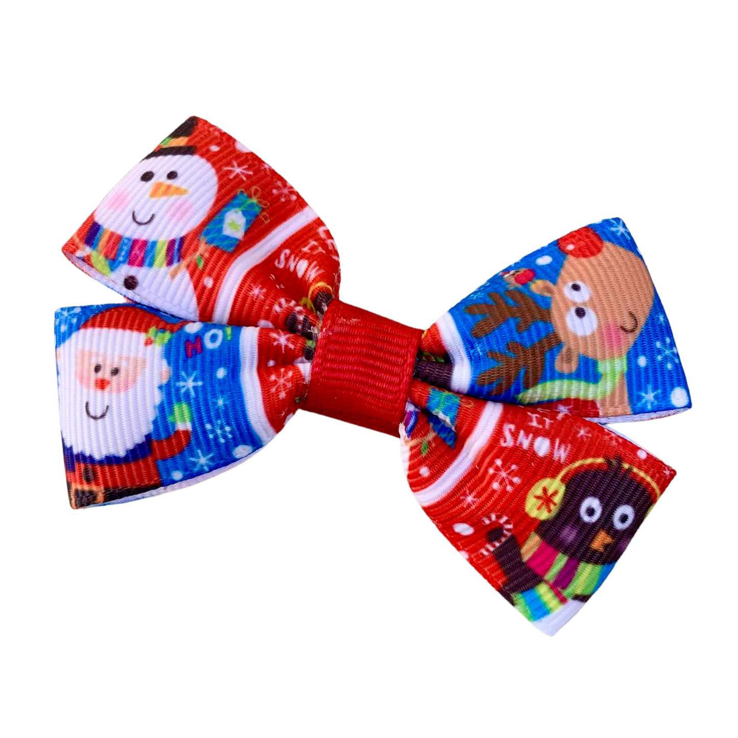 Christmas Double Bow Hair Clip