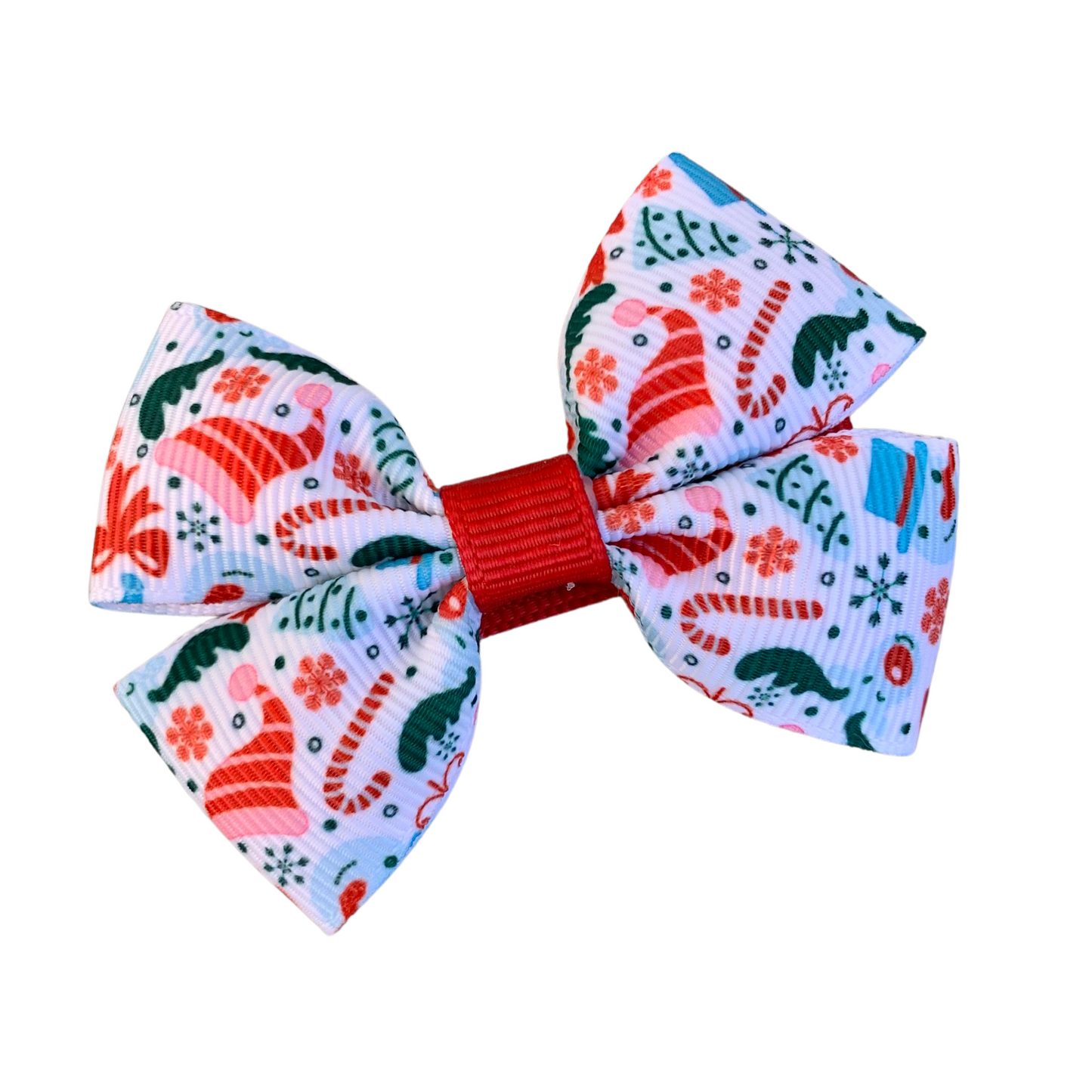 Christmas Spirit Double Bow Hair Clip