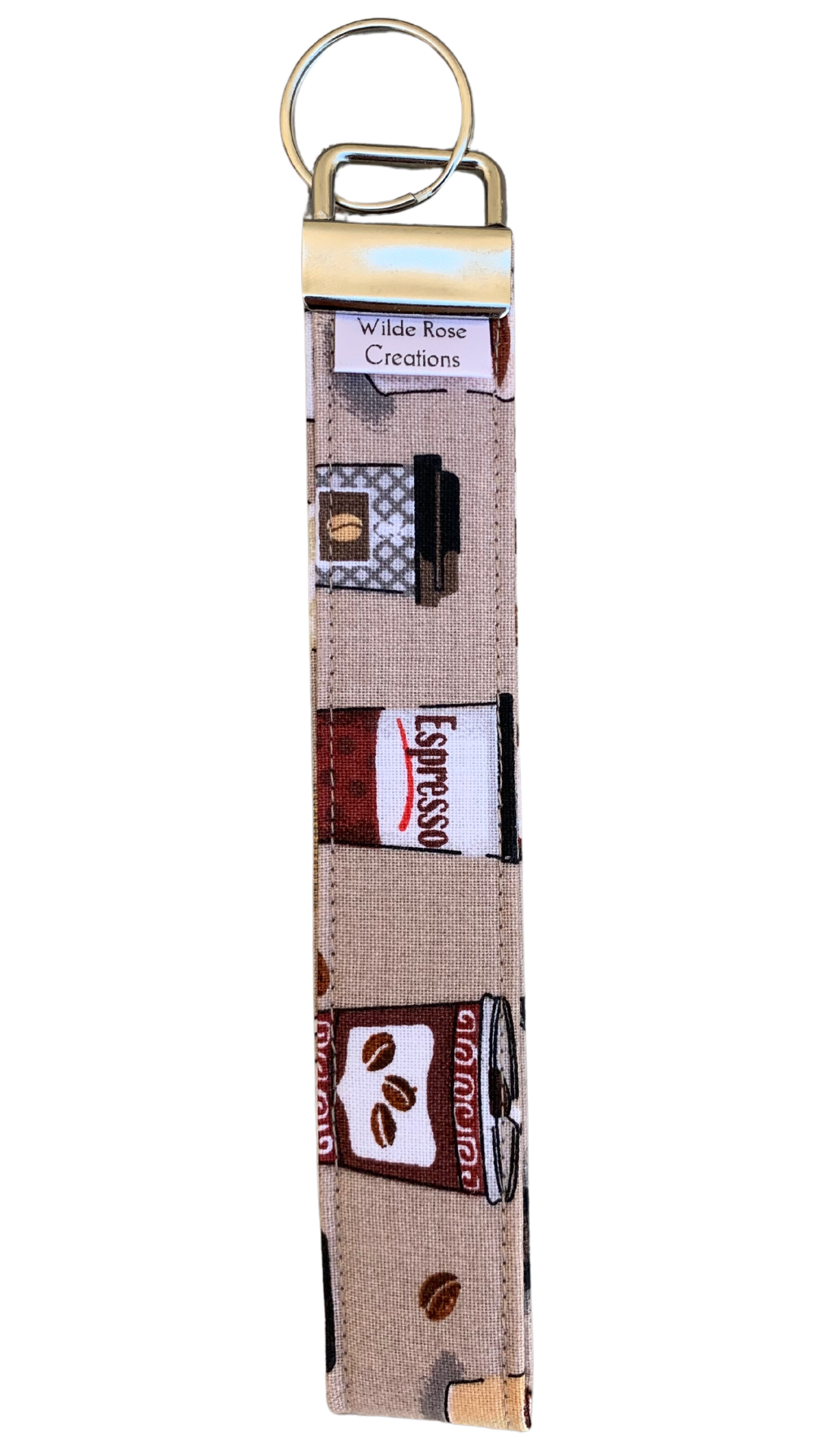 Coffee Lover Wristlet Keychain