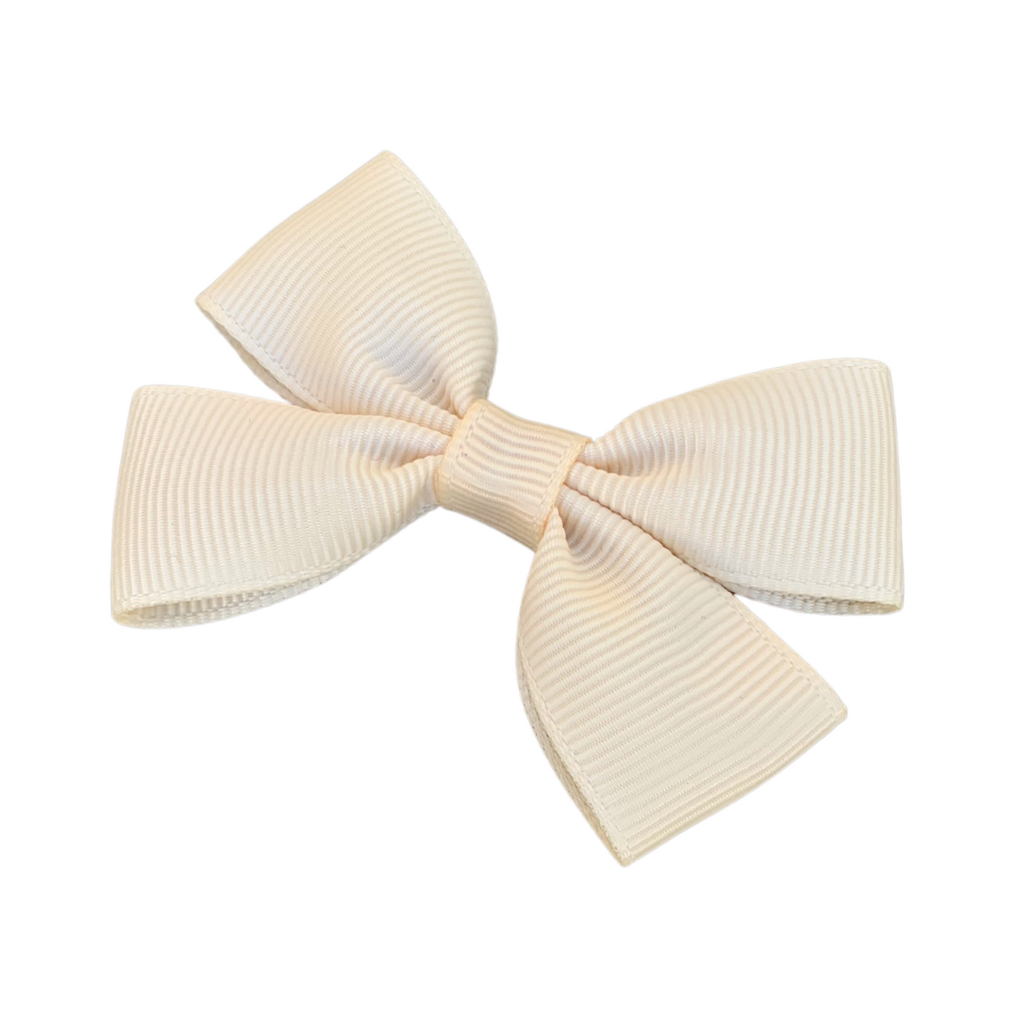 Cream Double Bow Hair Clip