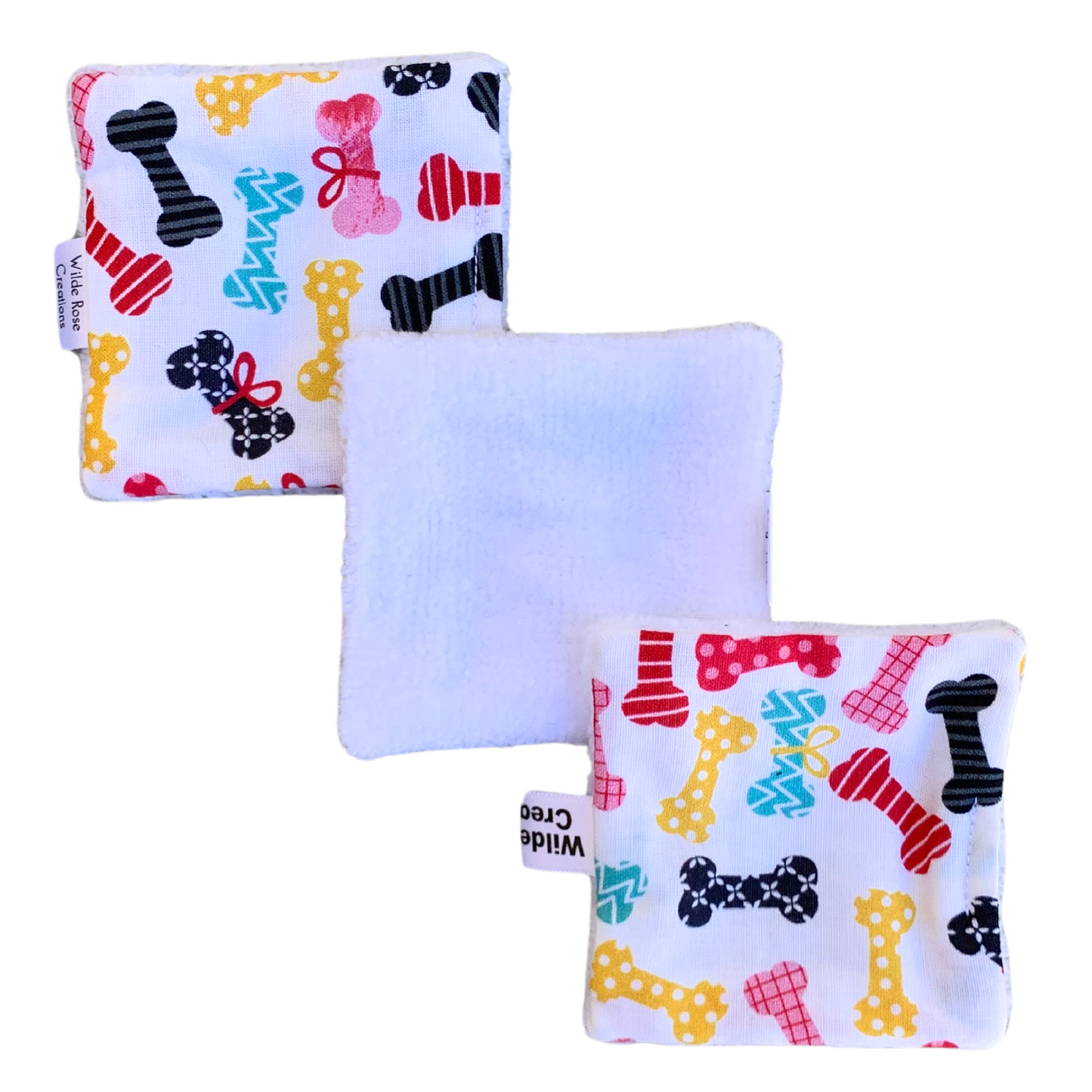 Dog Bones Print Makeup Wipes - 3pk