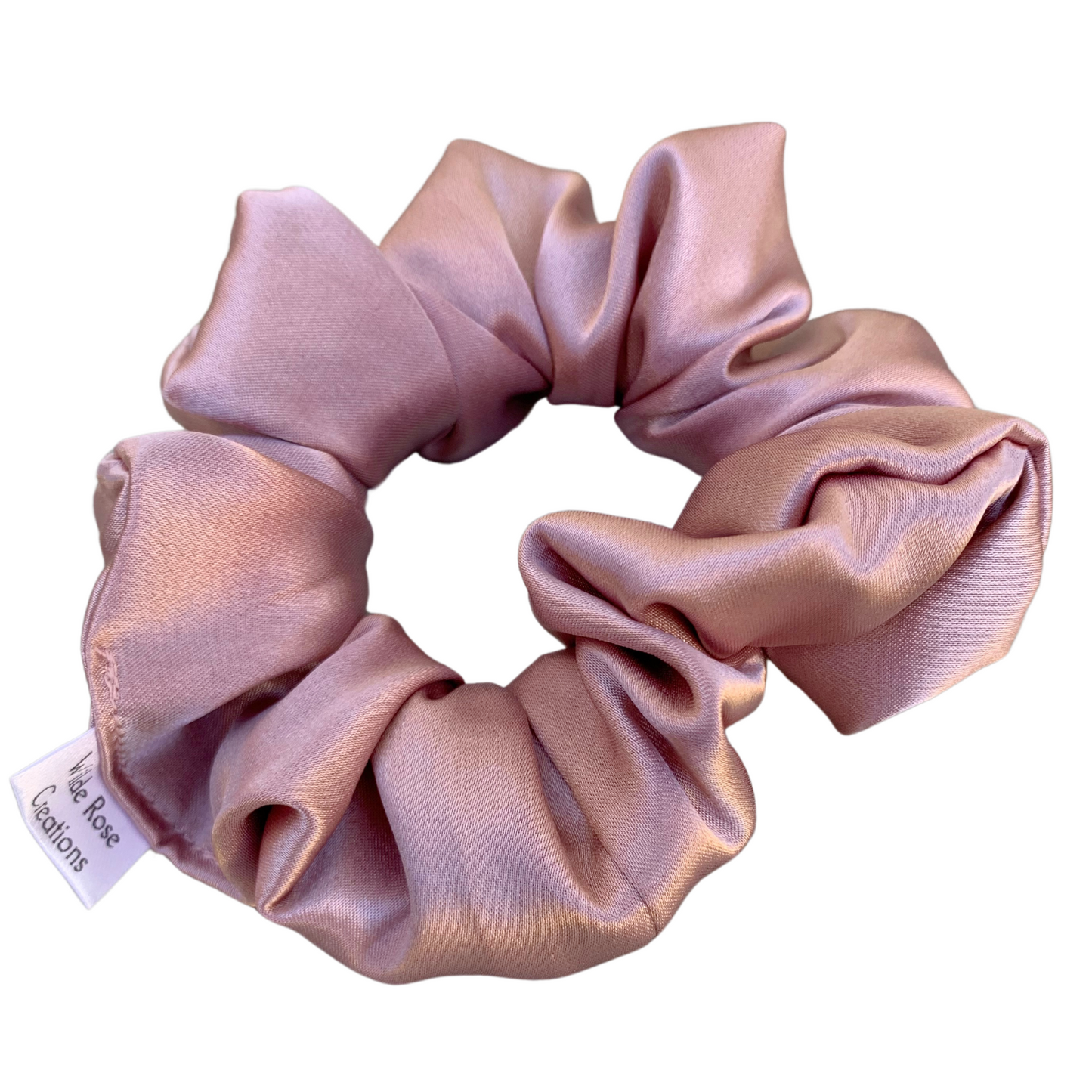 Dusty Pink Satin Scrunchie