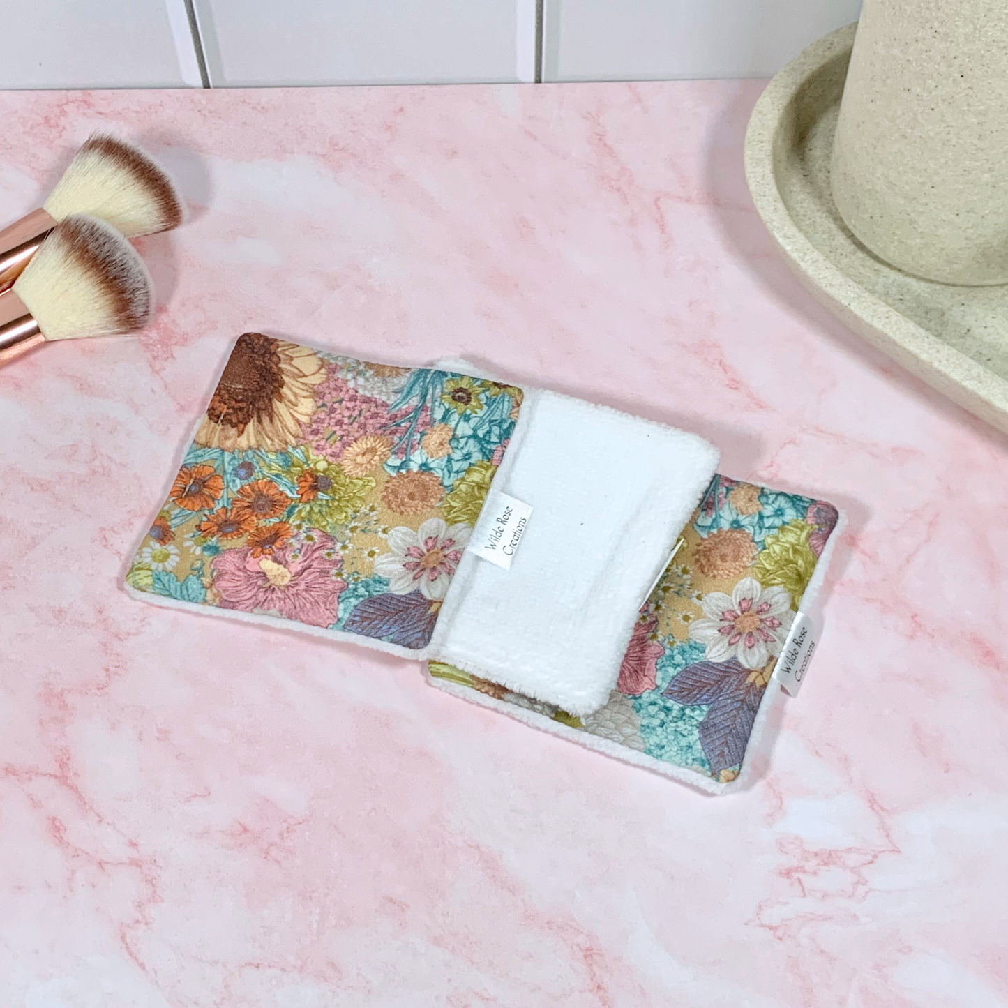 Earthy Floral Makeup Wipes 3pk