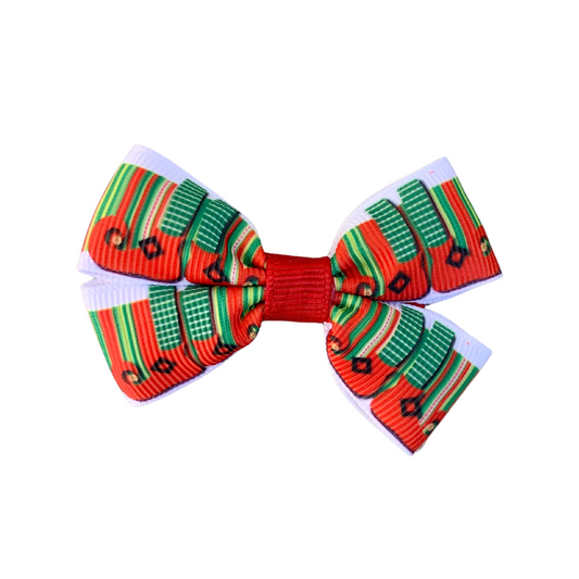 Elf Feet Double Bow Hair Clip