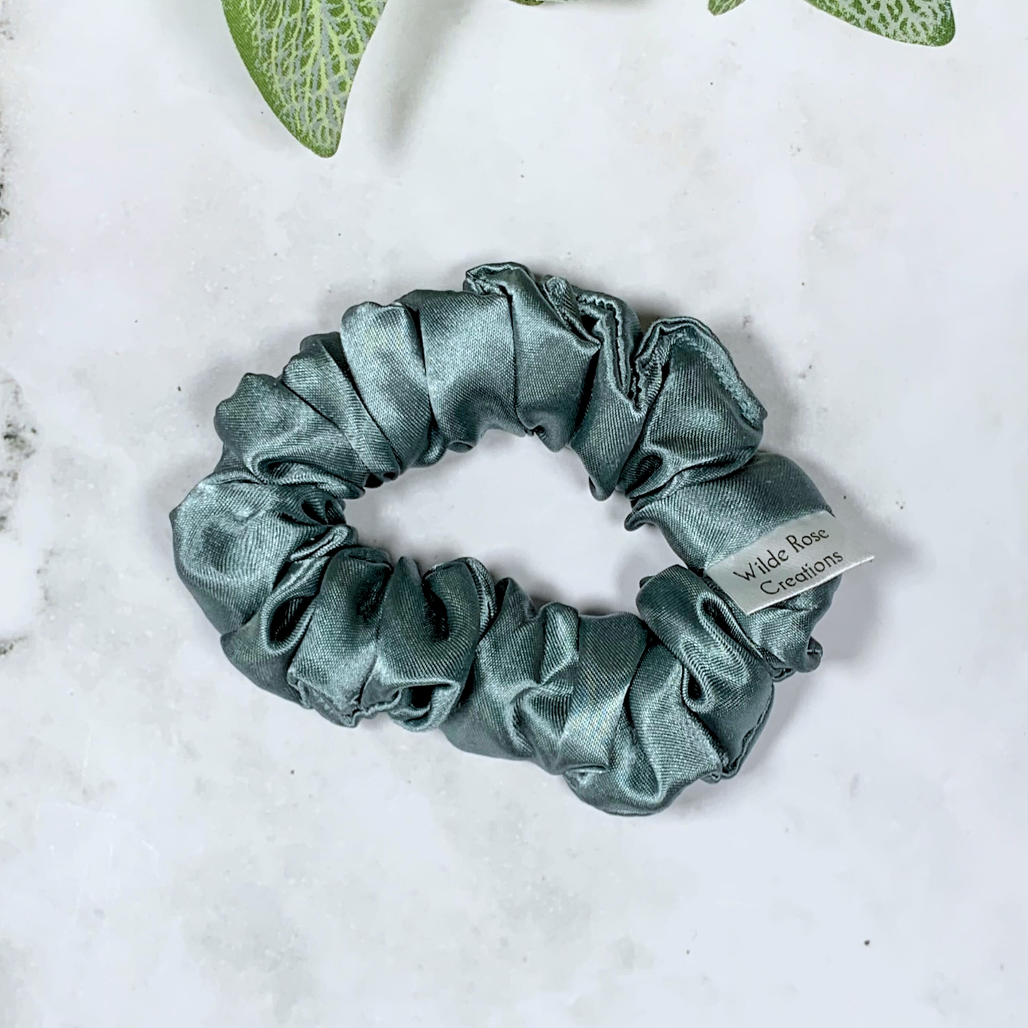 Eucalyptus Satin Petite Scrunchie