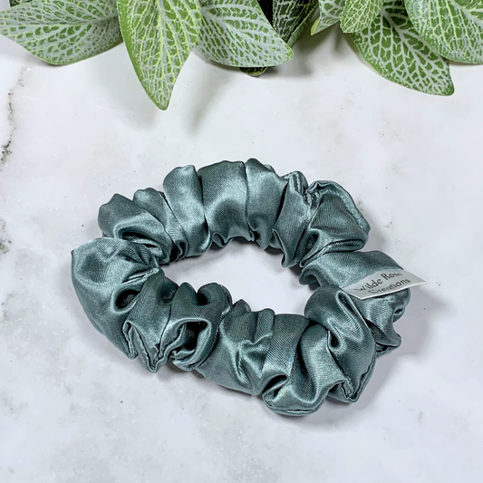 Eucalyptus Satin Petite Scrunchie