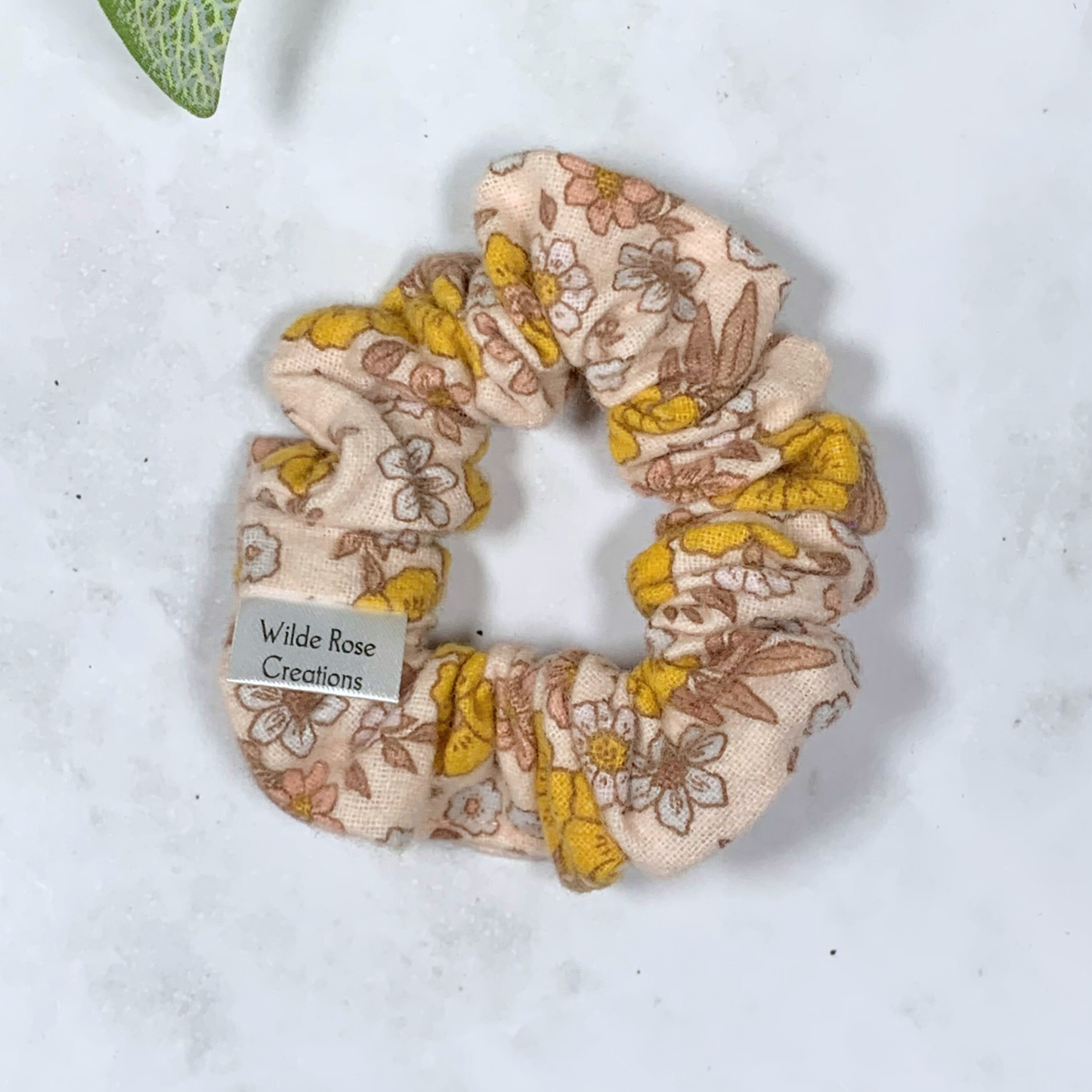 Flannel Floral Petite Scrunchie