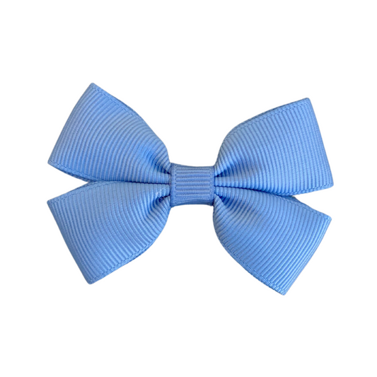 French Blue Double Bow Hair Clip