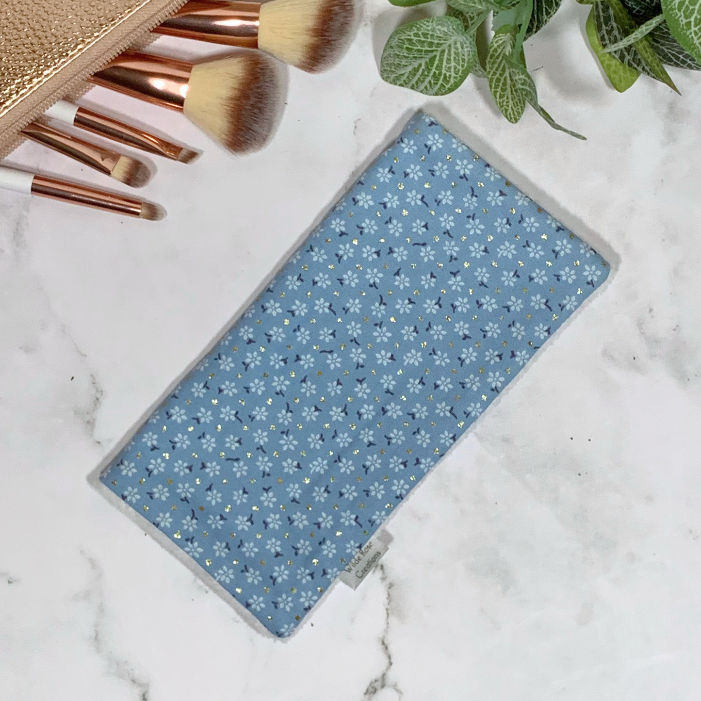 French Blue Floral Face Washer