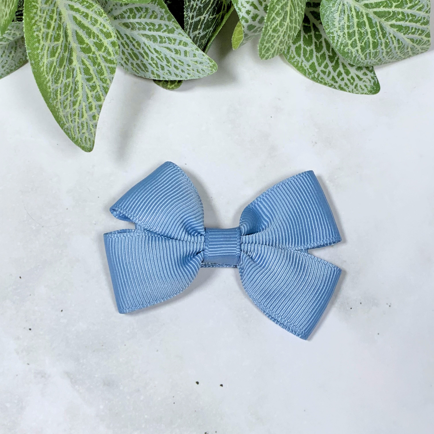 French Blue Small Bow Hair Clip