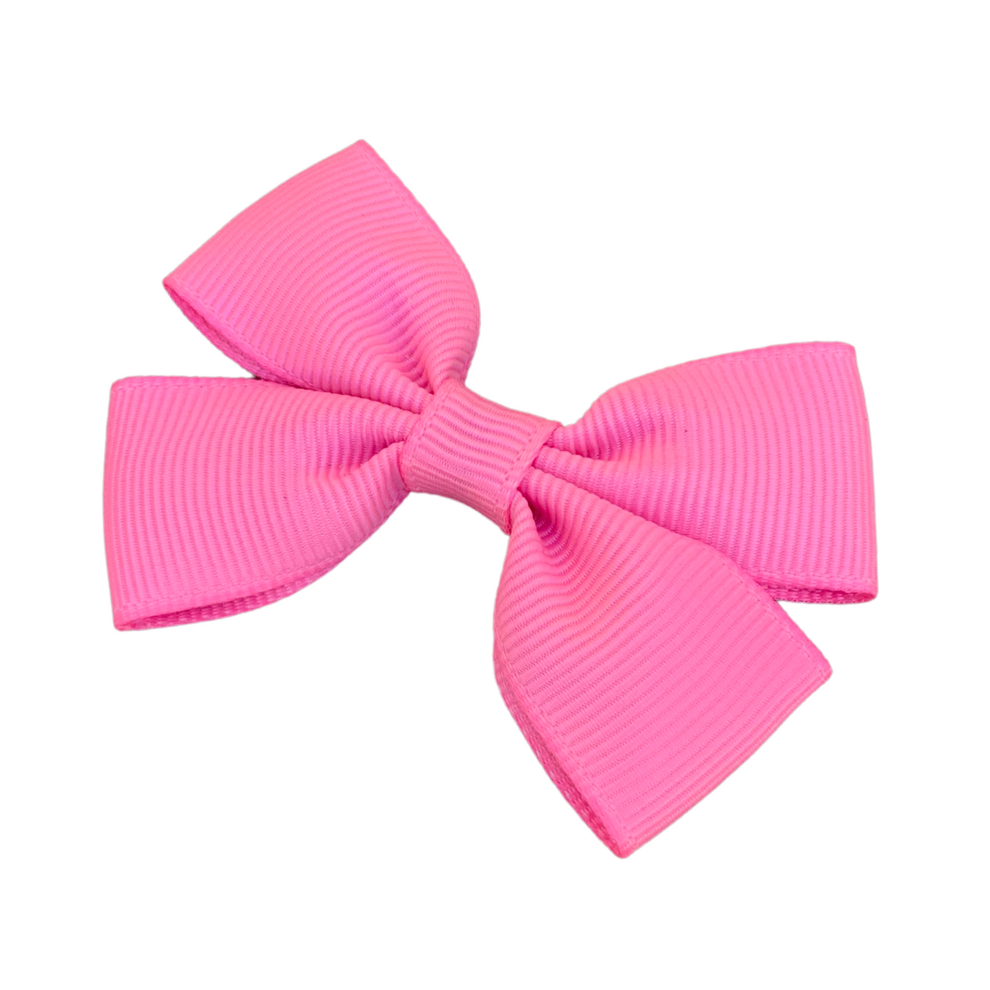 Geranium Pink Double Bow Hair Clip