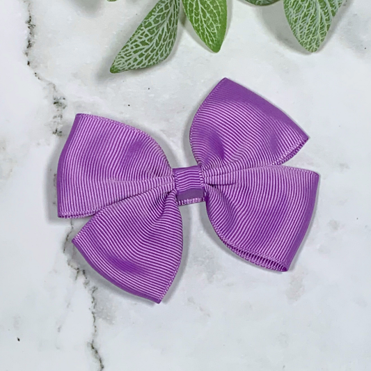 Grape Medium Bow Hair Clip