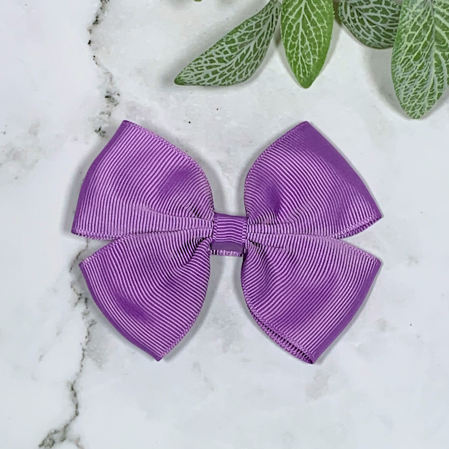 Grape Medium Bow Hair Clip