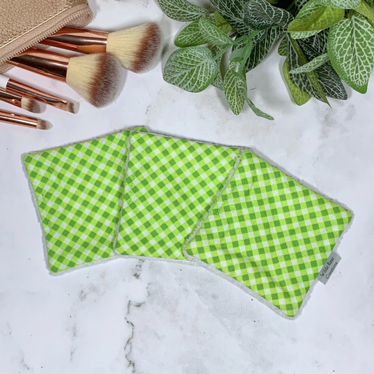 Green Check Makeup Wipes 3pk