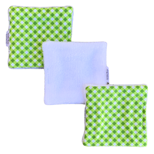 Green Check Makeup Wipes - 3pk