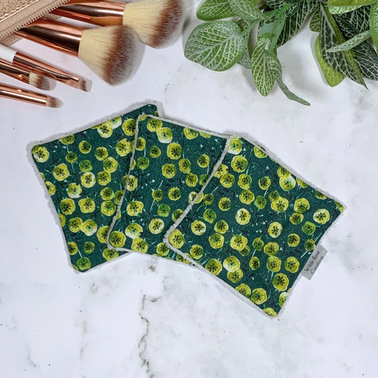 Green Print Makeup Wipes 3pk