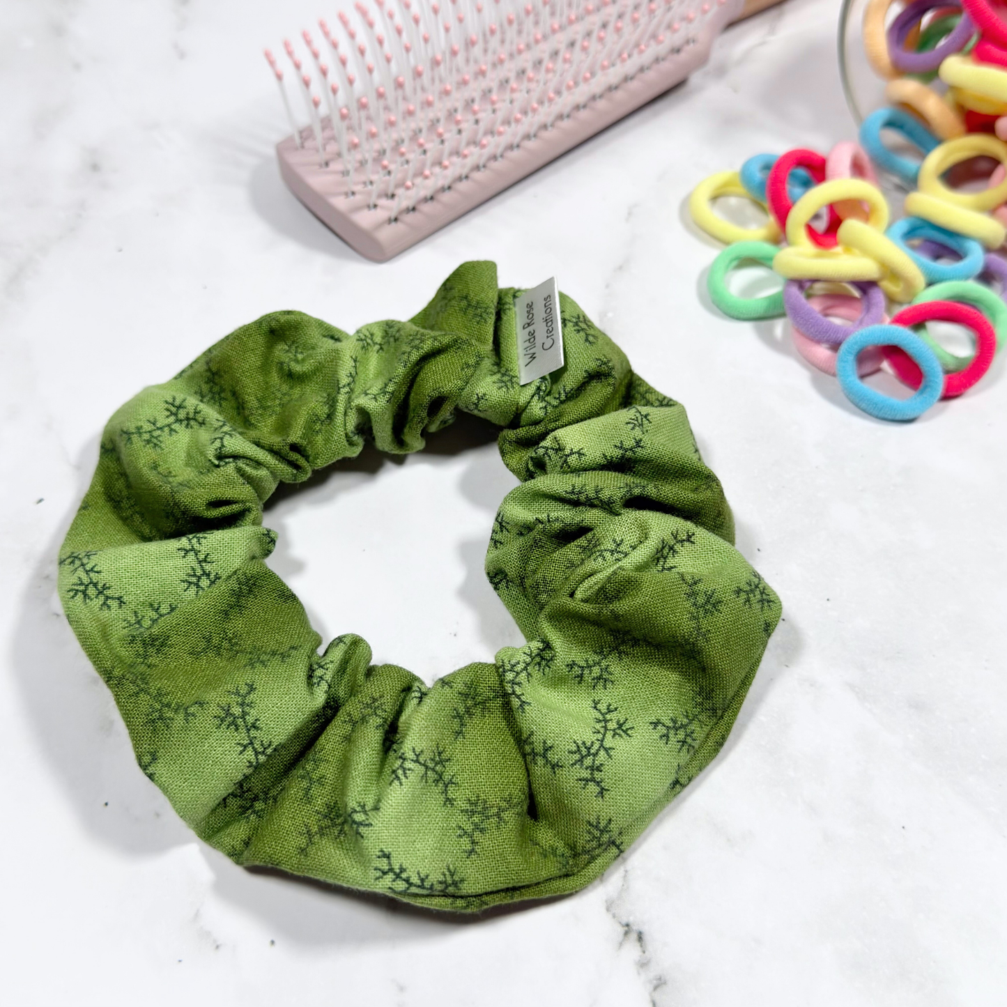 Green Regular Scrunchie