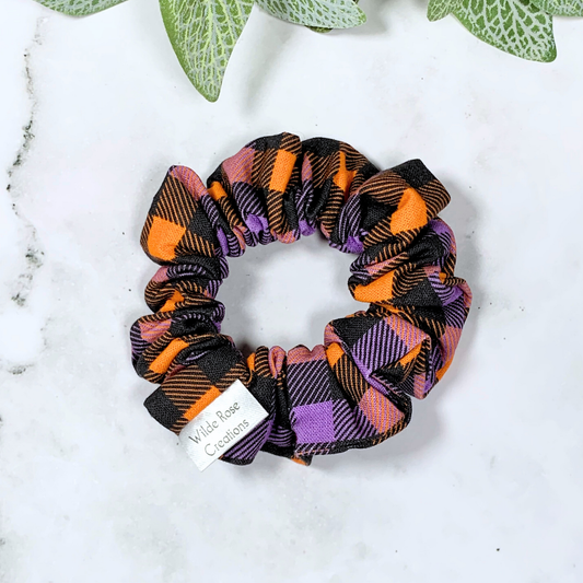 Halloween Check Petite Scrunchie