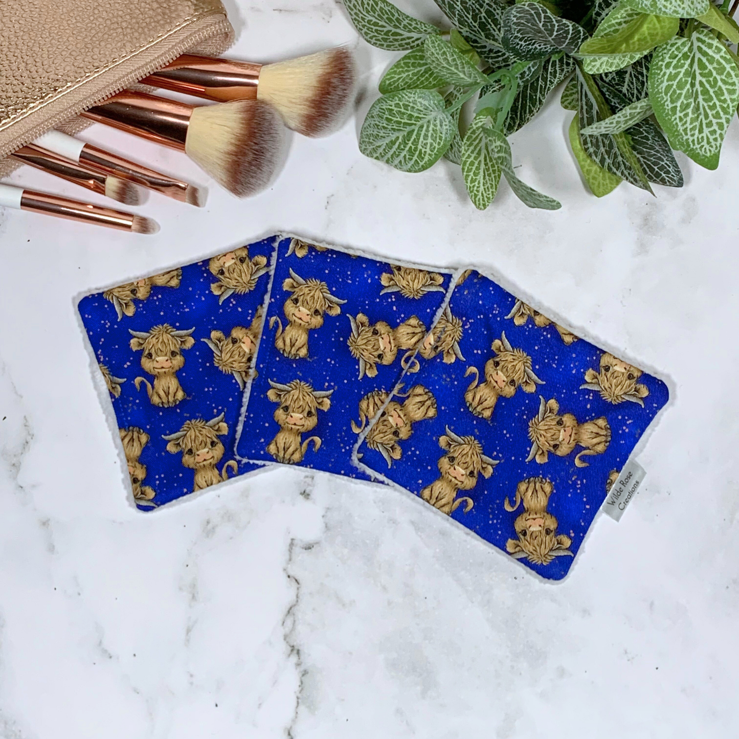 Highland Cow Makeup Wipes 3pk