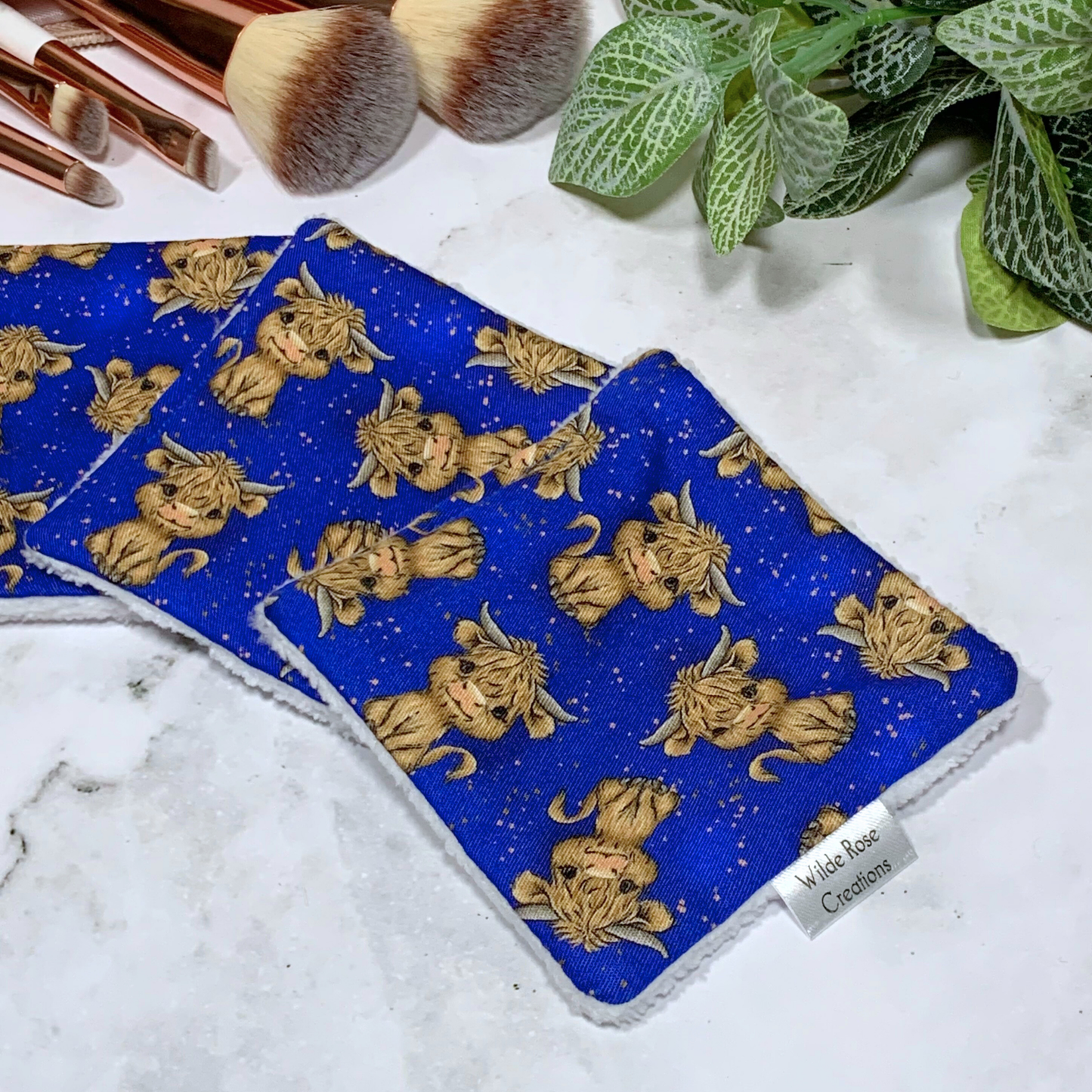 Highland Cow Makeup Wipes 3pk