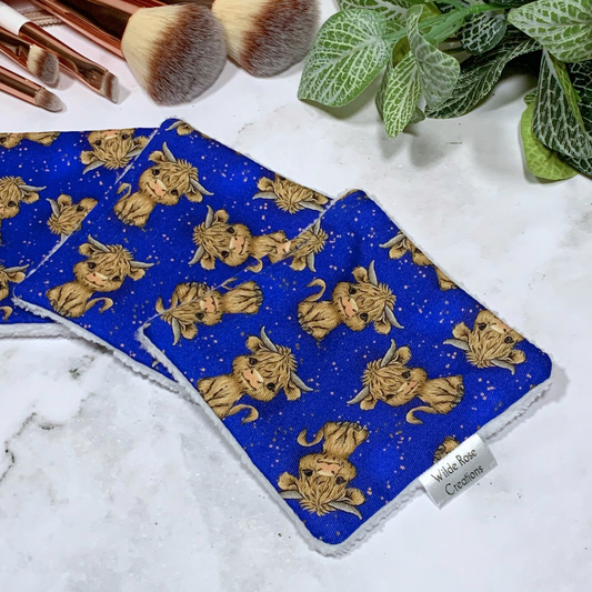 Highland Cow Makeup Wipes 3pk