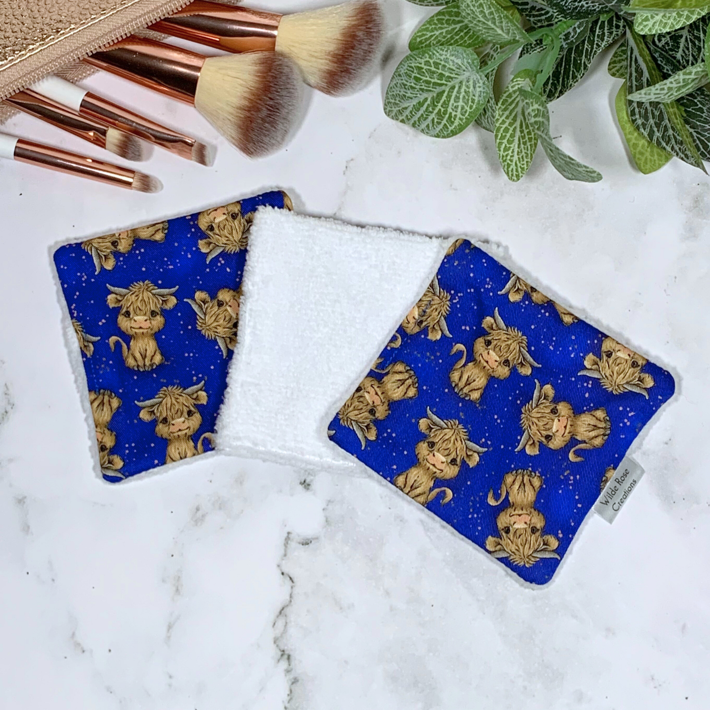 Highland Cow Makeup Wipes 3pk
