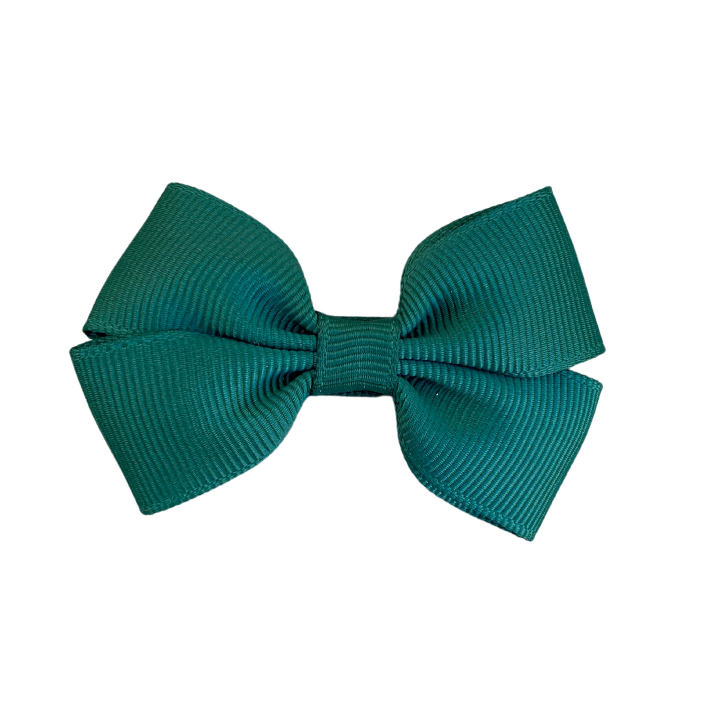 Hunter Green Double Bow Hair Clip