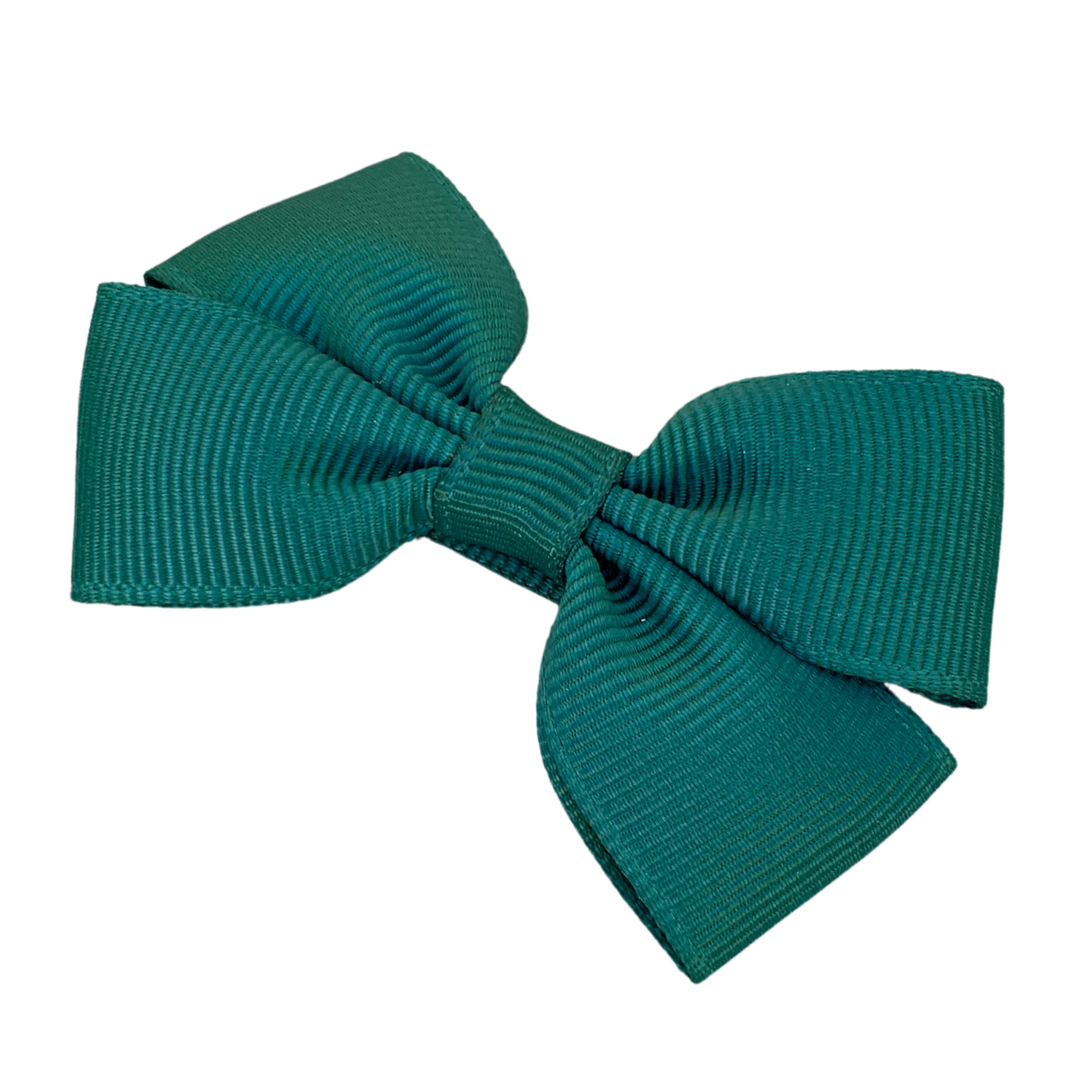 Hunter Green Double Bow Hair Clip