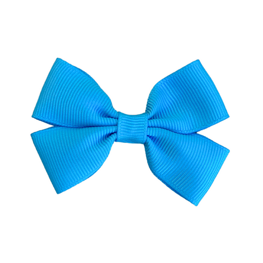 Island Blue Double Bow Hair Clip