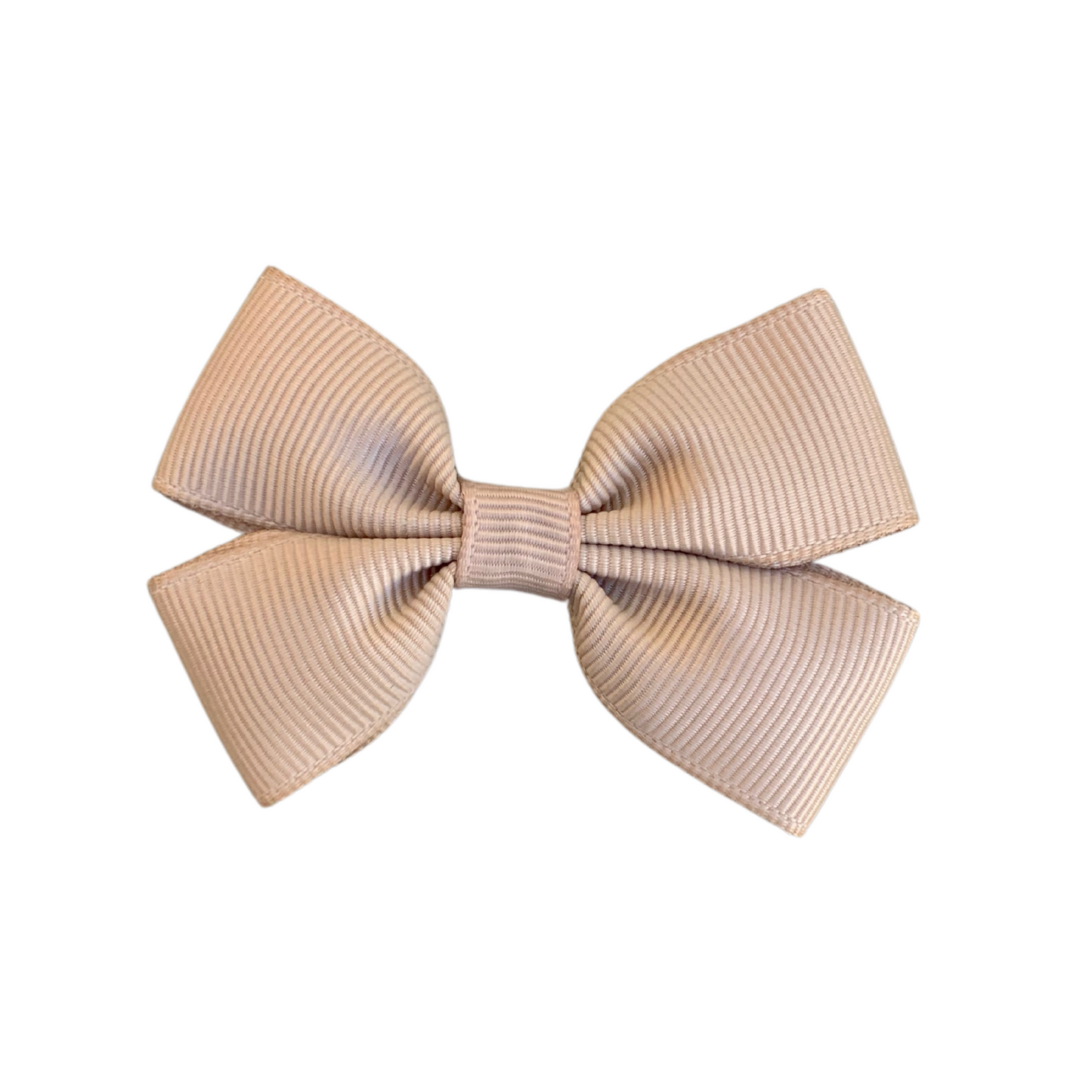 Latte Double Bow Hair Clip