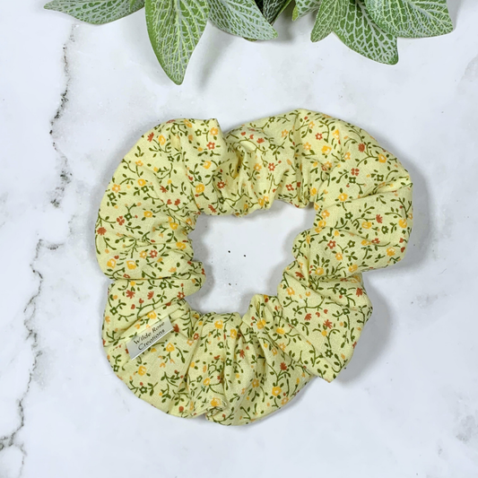 Lemon Floral Regular Scrunchie