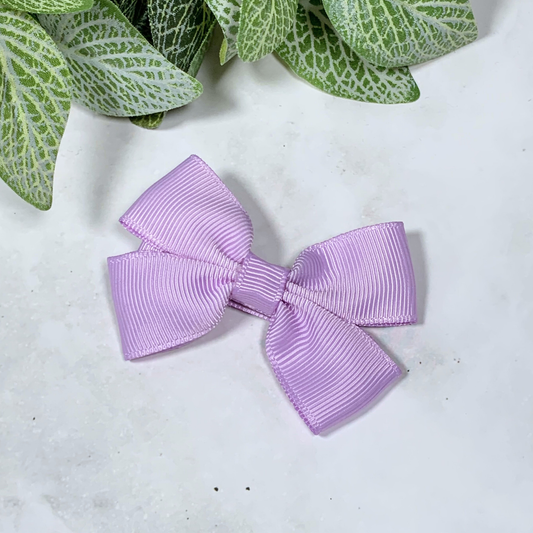 Light Orchid Small Bow Hair Clip