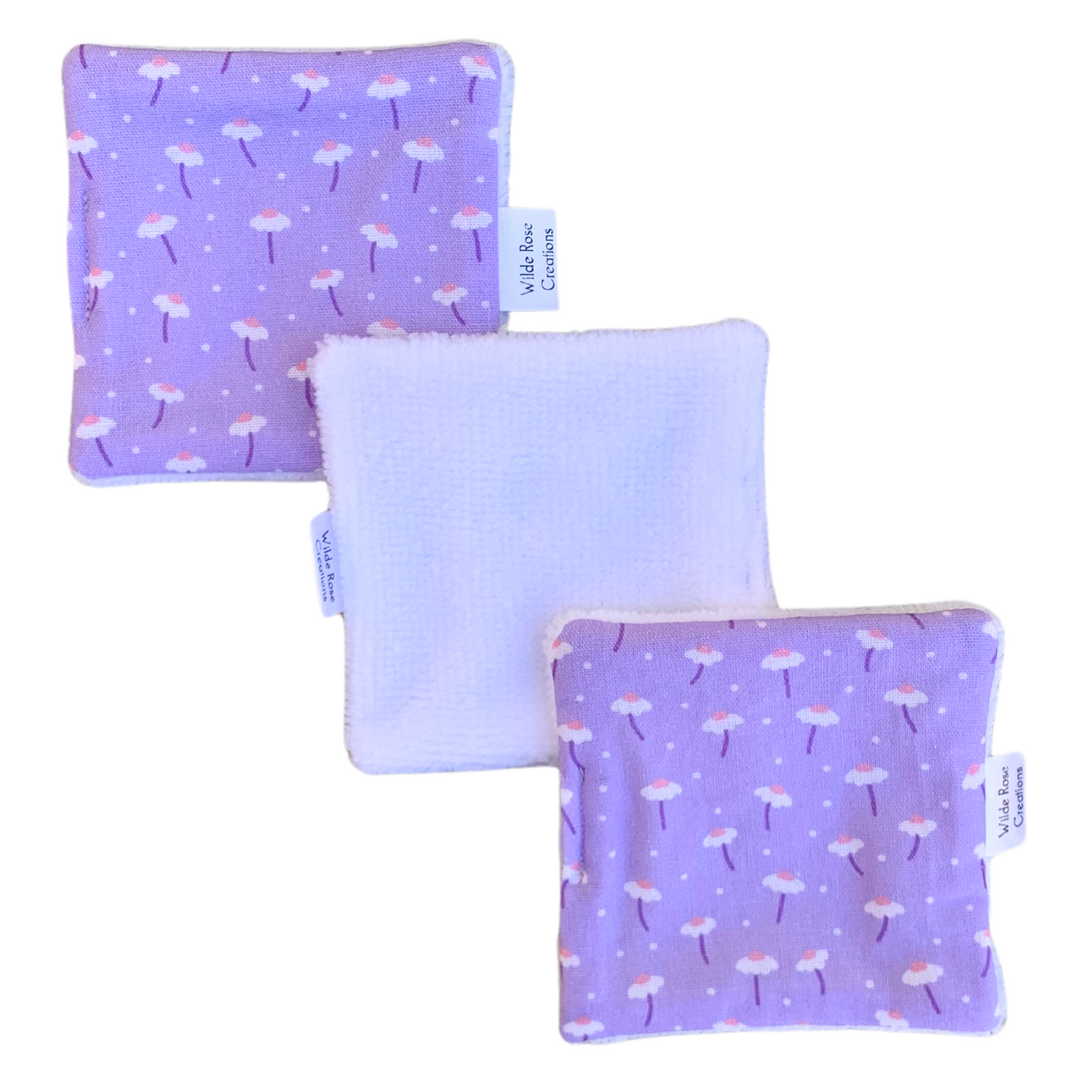 Lilac Daisy Makeup Wipes - 3pk