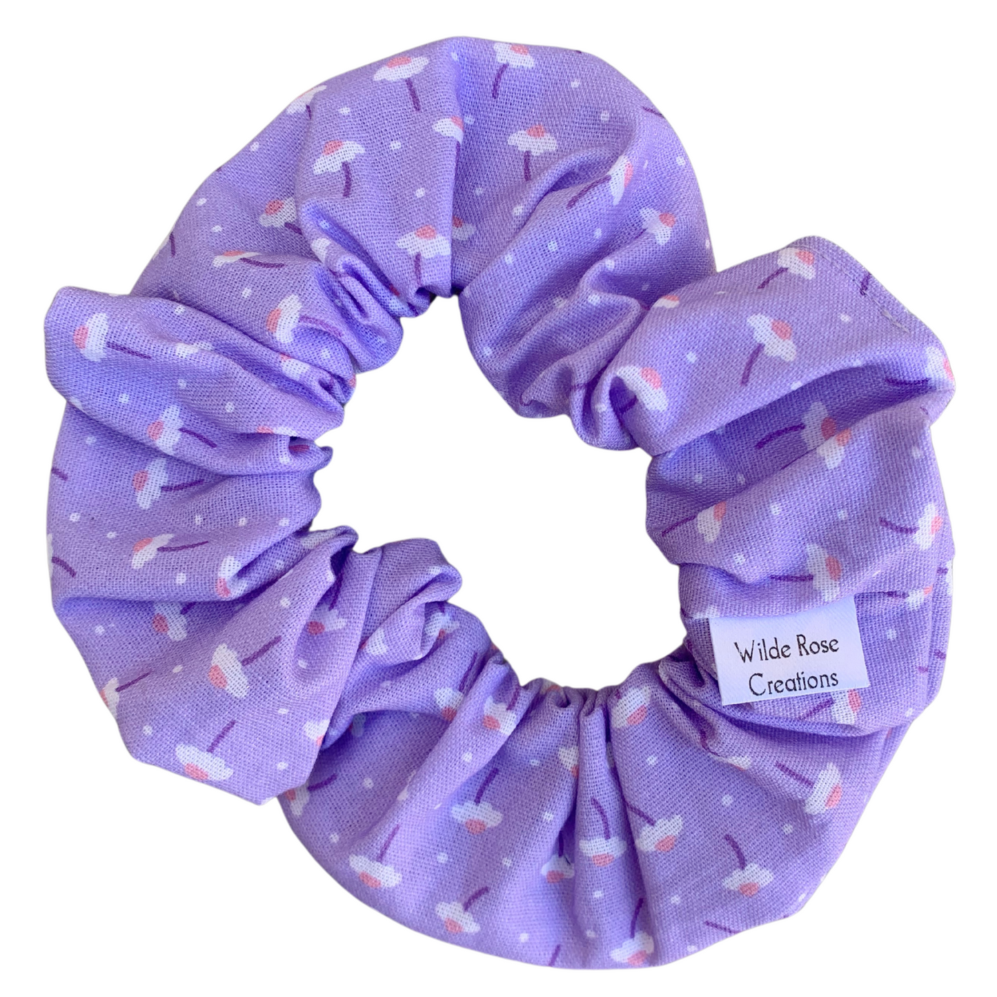 Lilac Daisy Scrunchie