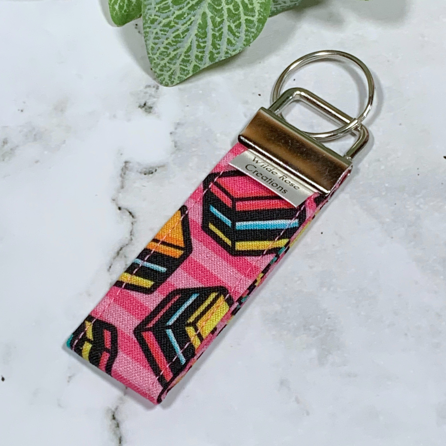 Liquorice Allsorts Fabric Keyring