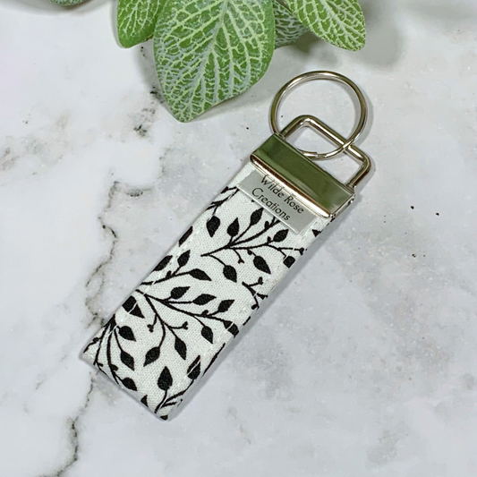 Monochrome Fabric Keyring