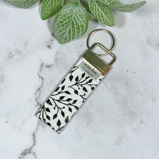 Monochrome Fabric Keyring