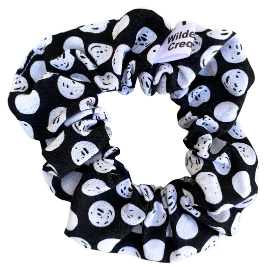 Monochrome Spots Scrunchie