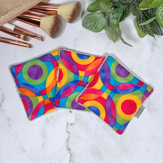 Multicoloured Makeup Wipes 3pk