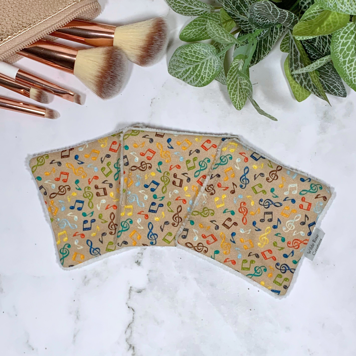 Music Notes Makeup Wipes 3pk