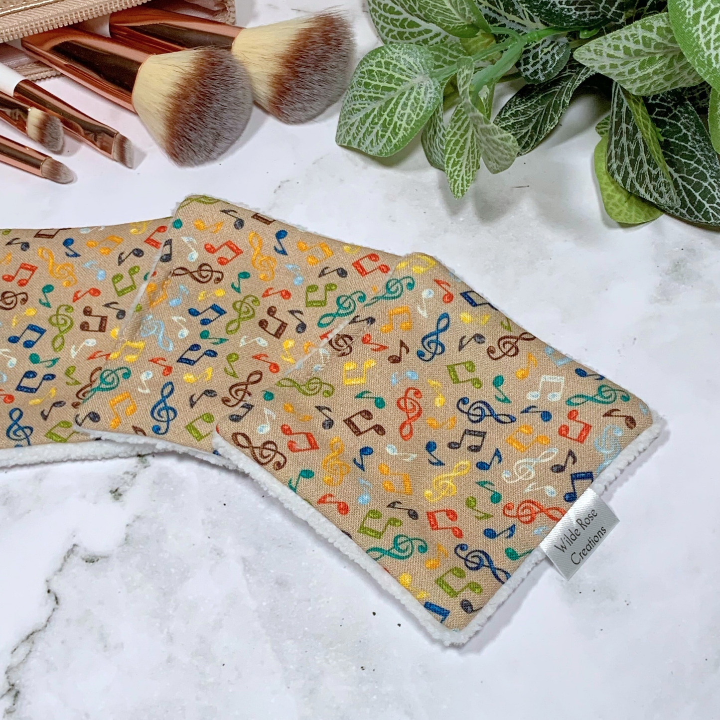 Music Notes Makeup Wipes 3pk