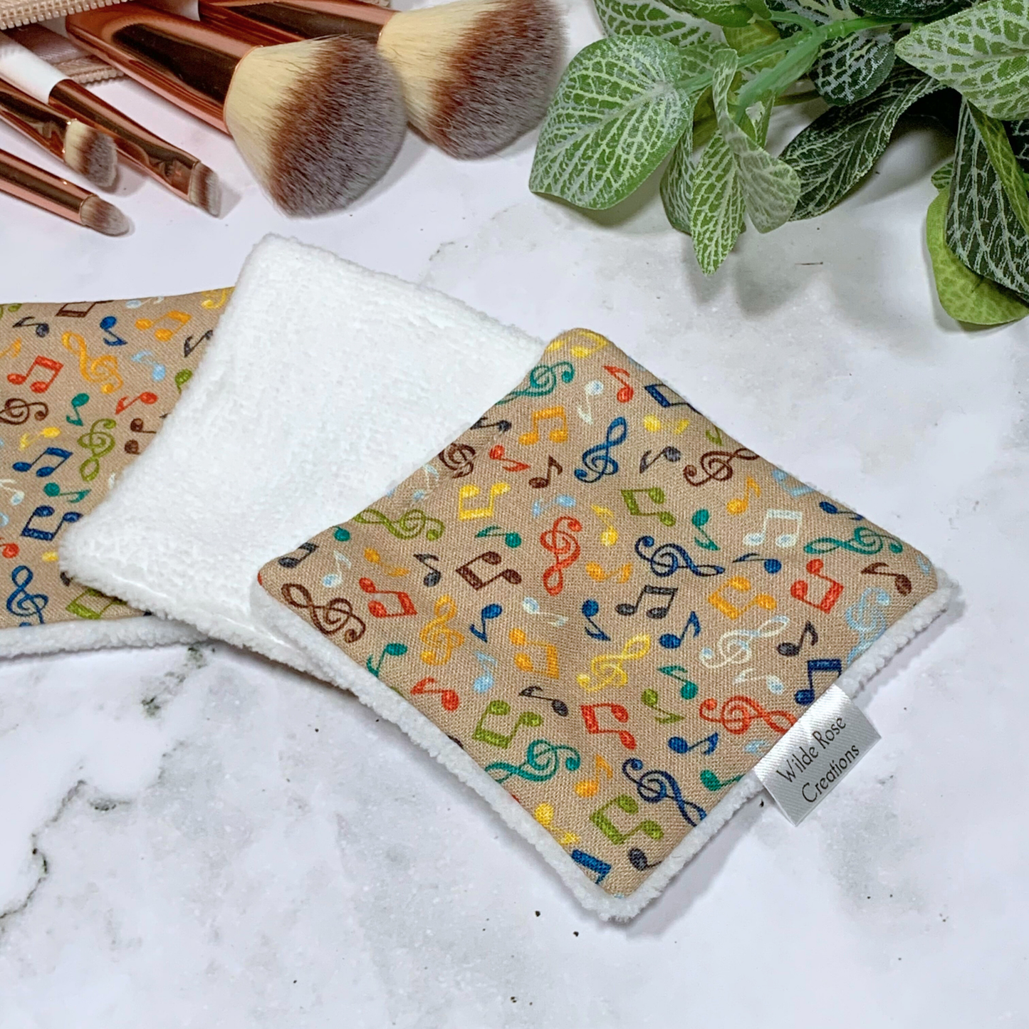 Music Notes Makeup Wipes 3pk