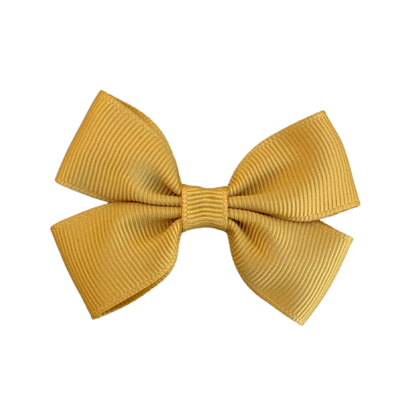 Mustard Double Bow Hair Clip