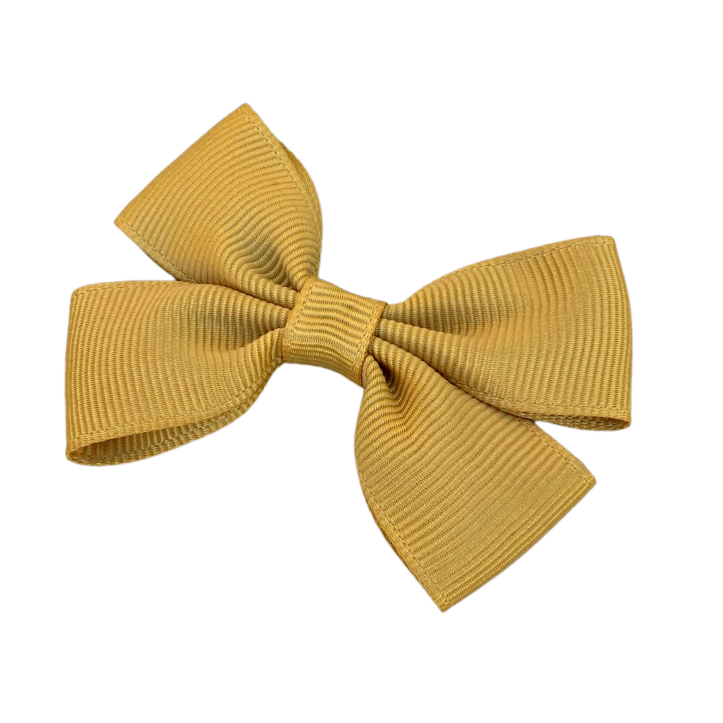 Mustard Double Bow Hair Clip