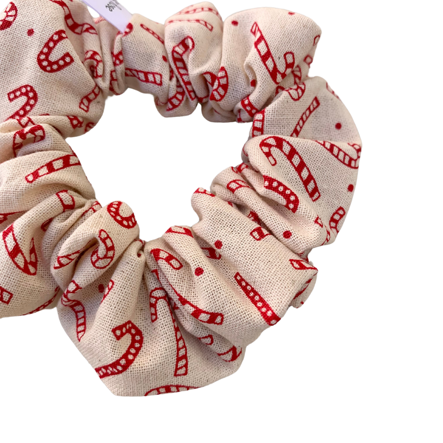 Natural Candy Cane Petite Scrunchie