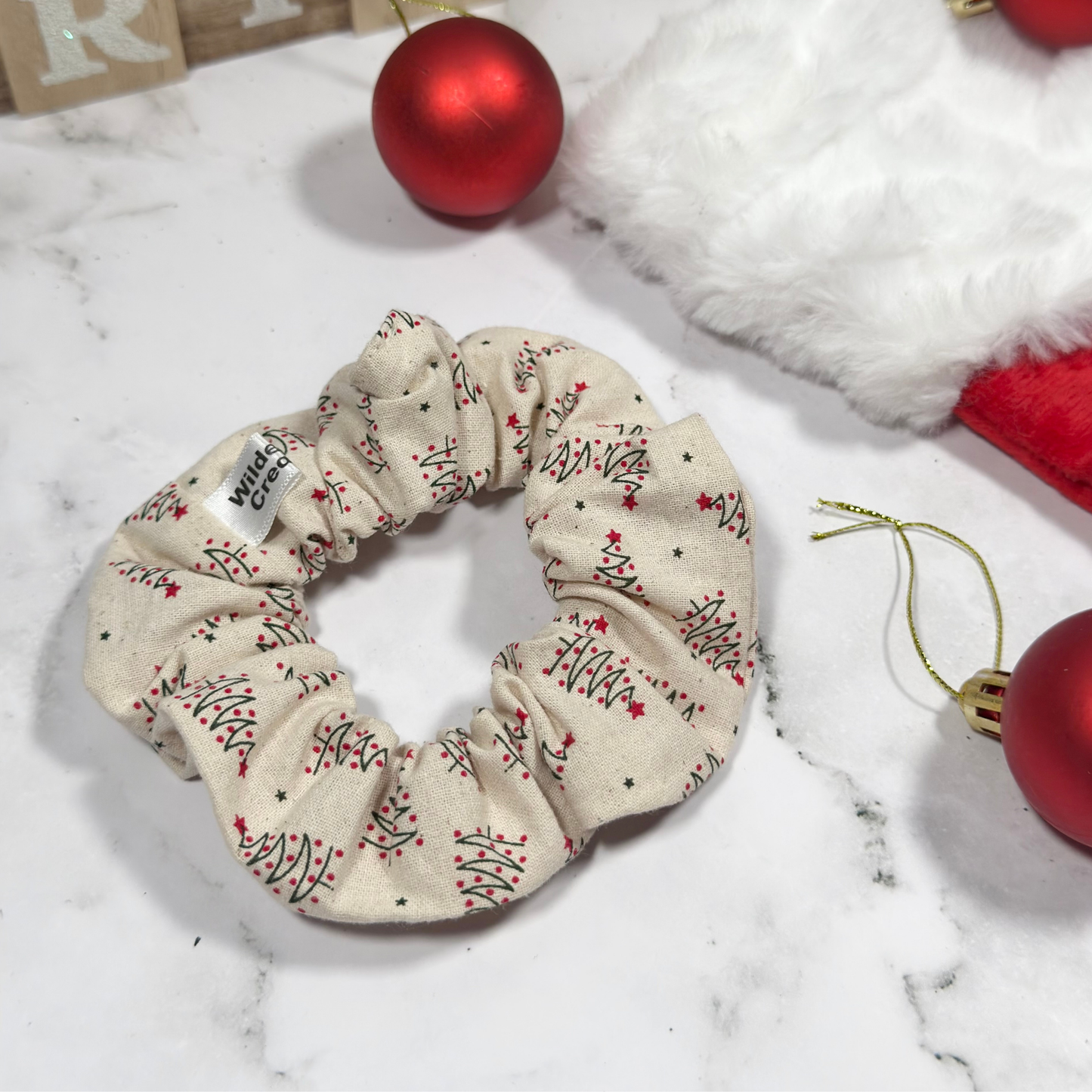 Natural Christmas Trees Regular Scrunchie
