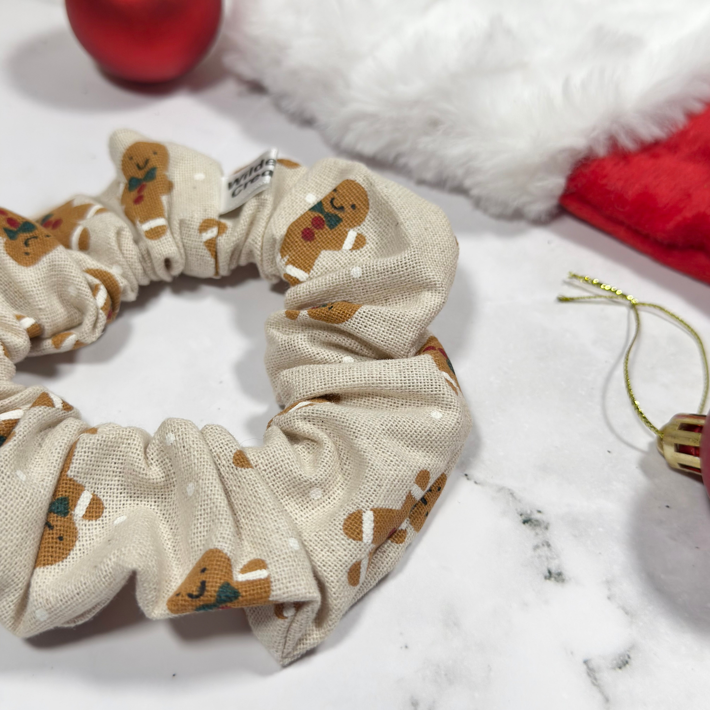 Natural Gingerbread Men Regular Scrunchie