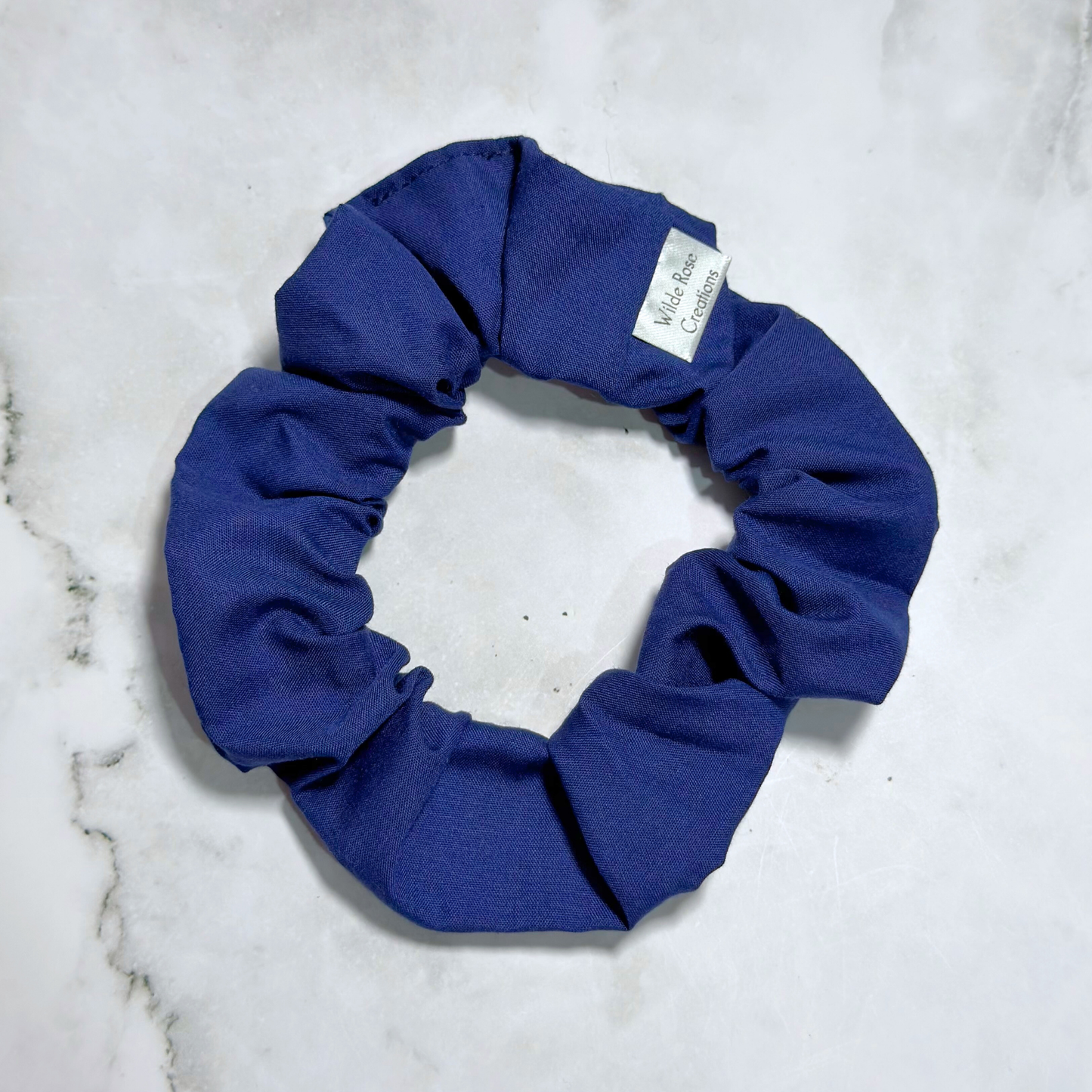 Navy Regular Scrunchie