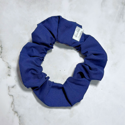 Navy Regular Scrunchie